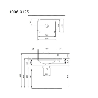 Bocchi Scala Tezgah Altı Lavabo Kaşmir 1006-011-0125 - 1