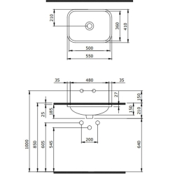 Bocchi Scala Tezgah Altı Lavabo Mat Sarı 1006-026-0125 - 2