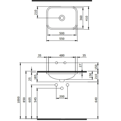 Bocchi Scala Tezgah Altı Lavabo Mat Sarı 1006-026-0125 - 2