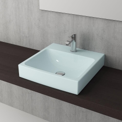 Bocchi Scala Tezgah Üstü Lavabo 48 cm Mat Buz Mavi 1076-029-0126 