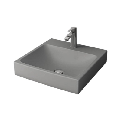 Bocchi Scala Tezgah Üstü Lavabo 48 cm Mat Gri 1076-006-0126 - 1