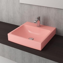 Bocchi Scala Tezgah Üstü Lavabo 48 cm Mat Somon 1076-032-0126 