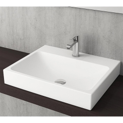 Bocchi Scala Tezgah Üstü Lavabo 60 cm Mat Beyaz 1077-002-0126 - 2