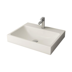 Bocchi Scala Tezgah Üstü Lavabo 60 cm Parlak Bisküvi 1077-014-0126 