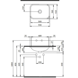 Bocchi Scala Tezgahaltı Lavabo 55 cm Mat Yasemin 1006-007-0125 - 2