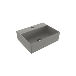 Bocchi Slim Line Dikdörtgen Lavabo 30x24 cm Mat Beton - BOCCHI