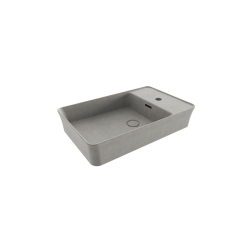 Bocchi Slim Line Dikdörtgen Lavabo 60x38 cm Mat Beton - BOCCHI