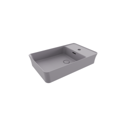 Bocchi Slim Line Dikdörtgen Lavabo 60x38 cm Mat Gri - BOCCHI