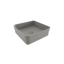 Bocchi Slim Line Kare Lavabo 38x38 cm Mat Beton - BOCCHI