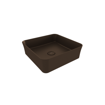 Bocchi Slim Line Kare Lavabo 38x38 cm Mat Bronz - 1