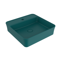 Bocchi Slim Line Kare Lavabo 45x45 cm Mat Petrol Mavisi - 1