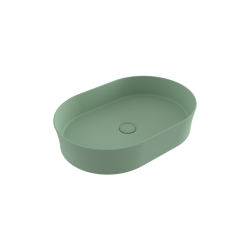 Bocchi Slim Line Oval Lavabo 55x38 cm Mat Mint Yeşil - 1