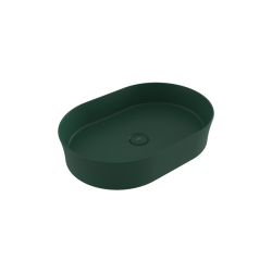 Bocchi Slim Line Oval Lavabo 55x38 cm Mat Yeşil - BOCCHI