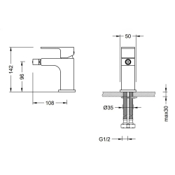 Bocchi Smart Bide Bataryası Krom 1012 0023 - 2