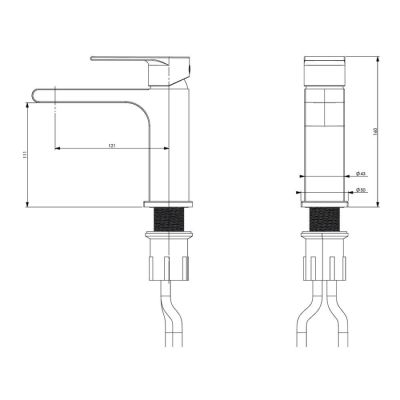 Bocchi Smart Lavabo Bataryası Krom 1012 1001 - 2