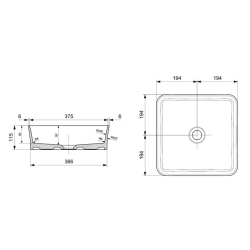 Bocchi Sottile Slim Line Çanak Lavabo 38 Cm Mat Antrasit 1477-020-0125 - 2