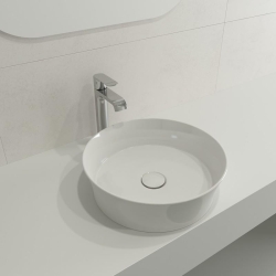 Bocchi Sottile Slim Line Çanak Lavabo 38 Cm Parlak Beyaz 1478-001-0125 - 2