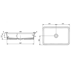 Bocchi Sottile Slim Line Çanak Lavabo 55 Cm Mat Antrasit 1476-020-0125 - 2