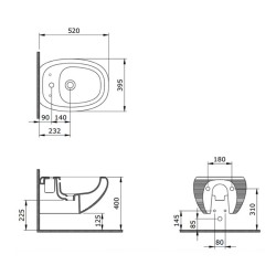 Bocchi Strata Asma Bide Mat Antrasit - 2