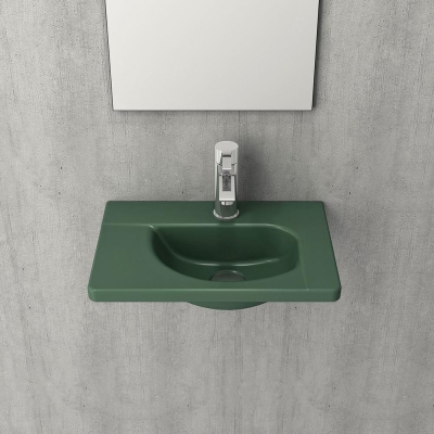 Bocchi Taormina Arch Lavabo 45 cm Mat Yeşil 1015-027-0126 - 1