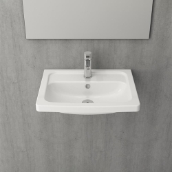 Bocchi Taormina Pro Lavabo 57 cm Parlak Beyaz 1004-001-0126 - 2