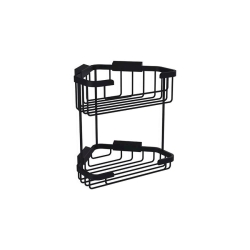 Bocchi Tel Sabunluk Malzemelik Köşe İkili Mat Siyah 3050 0011 AB - BOCCHI