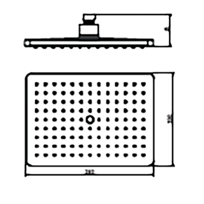 Bocchi Tepe Duşu 260x188 mm, Krom - 2