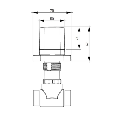 Bocchi Tula Ankastre Stop Valf Kare Rozet, G1/2 6150 0016 - 2