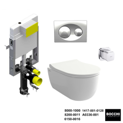Bocchi V-Tondo Asma Klozet Gömme Rezervuar Seti - BOCCHI