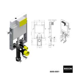 Bocchi V-Tondo Asma Klozet Gömme Rezervuar Seti - 4