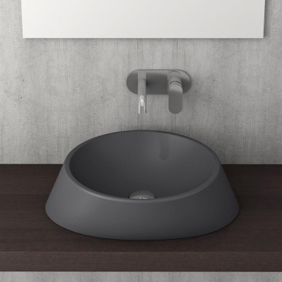 Bocchi Venezia Çanak Lavabo 56 cm Mat Antrasit 1010-020-0125 - 2