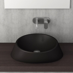 Bocchi Venezia Çanak Lavabo 56 cm Mat Siyah 1010-004-0125 - 3