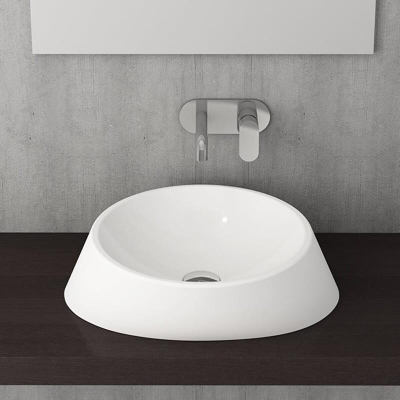 Bocchi Venezia Parlak Beyaz Çanak Lavabo 56 cm 1010-001-0125 - 2