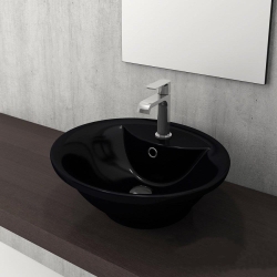 Bocchi Verona Çanak Lavabo 50 cm Parlak Siyah 1046-005-0126 - 2