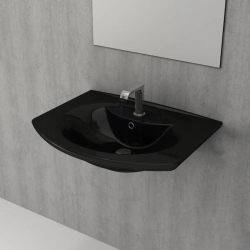 Bocchi Verona Lavabo 70 Cm Parlak Siyah 1045-005-0126 - BOCCHI
