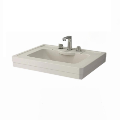 Bocchi Verona Üç Armatür Delikli Lavabo 71 cm Parlak Bisküvi 1040-014-0127 - 1