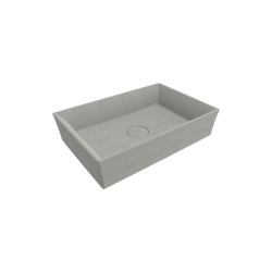 Bocchi Vessel 56 cm Dikdörtgen Lavabo Mat Beton Lavabo - BOCCHI