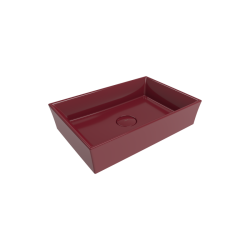 Bocchi Vessel 56 cm Dikdörtgen Lavabo P.Burgonya Bordosu - 1