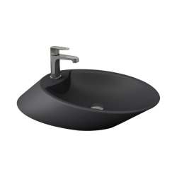 Bocchi Vessel Batarya Banklı Çanak Lavabo 72 cm Mat Antrasit 1021-020-0126 