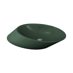 Bocchi Vessel Yatay Çanak Lavabo 72 cm Mat Yeşil 1013-027-0125 