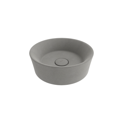 Bocchi Vessel Yuvarlak Çanak Lavabo 38 cm Mat Beton - 1