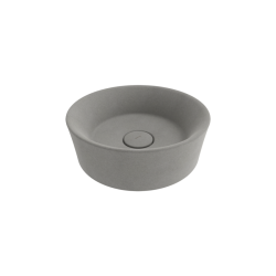 Bocchi Vessel Yuvarlak Çanak Lavabo 38 cm Mat Beton - BOCCHI