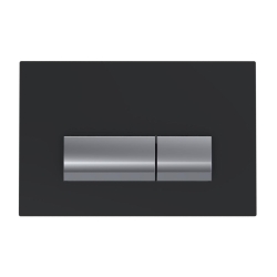 Bocchi Vivente Gömme Rezervuar Kumanda Paneli Metal Cam Antrasit 8200-0155 - BOCCHI