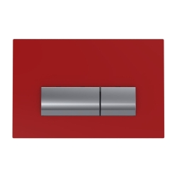 Bocchi Vivente Gömme Rezervuar Kumanda Paneli Metal Cam Kırmızı 8200-0152 - BOCCHI