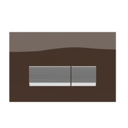 Bocchi Vivente Gömme Rezervuar Kumanda Paneli Metal Kahve Cam 8200-0163 - BOCCHI