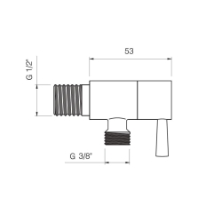 Bocchi Yuvarlak Ara Musluk Krom 6160 0001 - 2