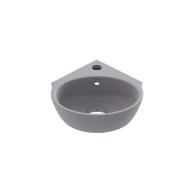 Bocci Taromina Arch Köşe Lavabo 30 cm Mat Gri - 1