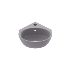 Bocci Taromina Arch Köşe Lavabo 30 cm Mat Gri - BOCCHI