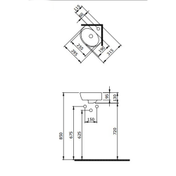 Bocci Taromina Arch Köşe Lavabo 30 cm Mat Kahve - 2