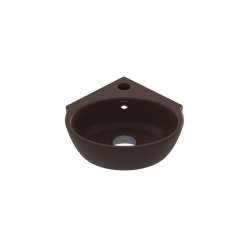 Bocci Taromina Arch Köşe Lavabo 30 cm Mat Kahve - BOCCHI